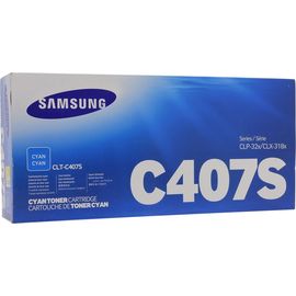 Купить Картридж тонерный Samsung C407S для CLP-320/320N/325/CLX-3185 1000 копий Cyan (ST998A) по лучшей цене