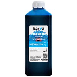 Купить Чернила Brother BT5000C специальные 1 л, водорастворимые, голубые Barva (BBT5000C-758) по лучшей цене