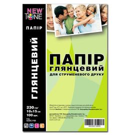 Купить Фотобумага NewTone глянцевая 230г/м кв, 10см x 15см, 100л (G230C.F100) по лучшей цене