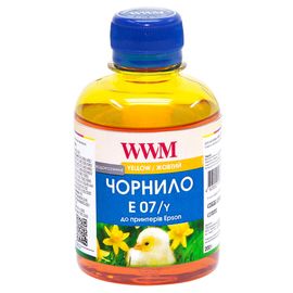 Купить Чернила WWM для Epson Stylus C42/C48/C62 200г Yellow Водорастворимые (E07/Y) по лучшей цене
