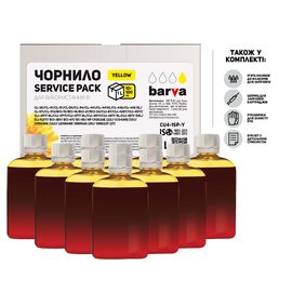 Купить Чернила Canon/HP/Lexmark универсальные №4 10x100 мл, водорастворимые, желтые Service Pack Barva (CU4-1SP-Y) по лучшей цене