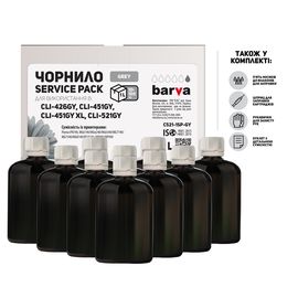 Купить Чернила Canon CLI-521 специальные 10x100 мл, водорастворимые, серые Service Pack Barva (C521-1SP-GY) по лучшей цене