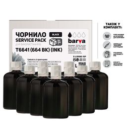 Купить Чернила Epson 664 BK специальные 10х100 мл, водорастворимые, черные Service Pack Barva (E-L100Bk-1SP) по лучшей цене