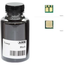 Купить Тонер+чип АНК для HP CLJ M180/181 ( тонер АНК, чип АНК) бутль 45г Black (1505182) по лучшей цене