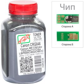 Купить Тонер+чип АНК для LBP-650/MF-730 ( тонер АНК, чип АНК) бутль 80г Black (1505214) по лучшей цене