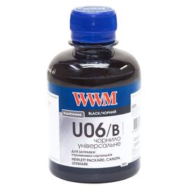 Купить Чернила WWM для Canon/HP/Lexmark 200г Black Водорастворимые (U06/B) универсальные по лучшей цене