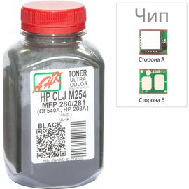 Купить Тонер+чип АНК для HP CLJ M254/MFP280/281 ( тонер АНК, чип АНК) бутль 45г Black (3202788) по лучшей цене