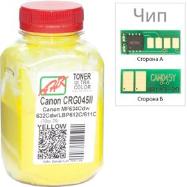 Купить Тонер+чип АНК для Canon MF610/630 ( тонер АНК, чип APEX) бутль 70г 2300 копий Yellow (3203116) по лучшей цене
