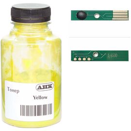 Купить Тонер+чип АНК для Xerox Phaser 6600 ( тонер АНК, чип АНК) бутль 120г Yellow (3202903) по лучшей цене