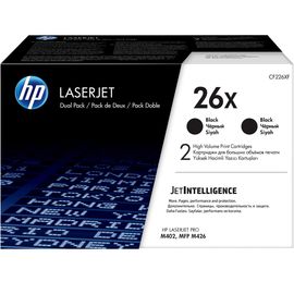 Купить Картридж тонерный HP 26X для HP LJ Pro M402d/M402dn/M402n/M426dw 2x9000 копий Black (CF226XD) Двойная упаковка по лучшей цене