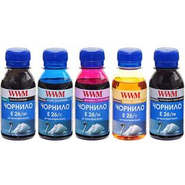 Купить Комплект чернил WWM для Epson XP-600/XP-605/XP-700 Пигментные/Водорастворимые 5х100г BP/PB/C/M/Y (E26SET5-2) по лучшей цене