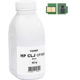 Купить Тонер+чип NewTone для HP CLJ CP1025 бутль 40г Black (HP1025B-N35CH) по лучшей цене