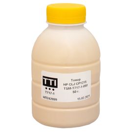 Купить Тонер HP CLJ CP1215 флакон, 50 г, желтый TTI (TSM-T717-1-050) по лучшей цене