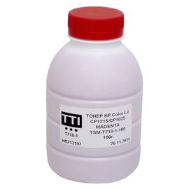 Купить Тонер HP CLJ CP1215 флакон, 100 г, пурпурный TTI (TSM-T718-1-100) по лучшей цене