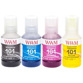 Купить Комплект чернил WWM 101 для Epson L4150/4160 Пигментные/Водорастворимые 4х140г BP/C/M/Y (E101SET4) по лучшей цене