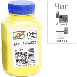 Купить Тонер+чип АНК для HP CLJ Pro M452/477 ( тонер АНК, чип Apex) бутль 100г Yellow (3203130) по лучшей цене