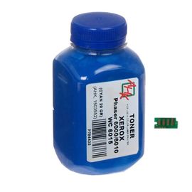 Купить Тонер+чип АНК для Xerox Phaser 6000/6010 ( тонер АНК, чип АНК) бутль 20г Cyan (1500252) реГион 1 и 3 по лучшей цене