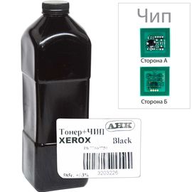 Купить Тонер+девелопер+чип АНК для Xerox Phaser 7750/7760 бутль 585г Black (3203226) по лучшей цене