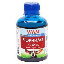 Купить Чернила WWM для Canon CL-41C/CL-51C/CLI-8C 200г Cyan Водорастворимые (C41/C) по лучшей цене