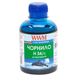 Купить Чернила WWM для HP №22/121/122 200г Cyan Водорастворимые (H34/C) по лучшей цене