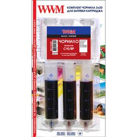 Купить Заправочный набор WWM для Canon PG-510/PG-512 (3 x 20мл) Пигментные Black (IR3.C10/BP) по лучшей цене
