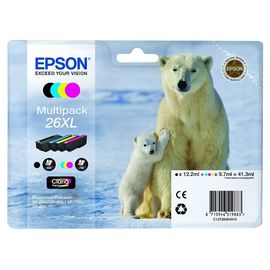 Купить Комплект струйных картриджей Epson для Expression Premium XP-600 №26X B/C/M/Y (C13T26364010) повышенной емкости по лучшей цене