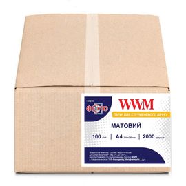 Купить Фотобумага WWM матовая 100г/м кв, A4, 2000л (M100.2000) по лучшей цене