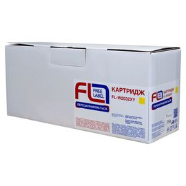 Купить Картридж совместимый HP 415X (W2032X) желтый, версия без чипа Free Label (FL-W2032XY) по лучшей цене