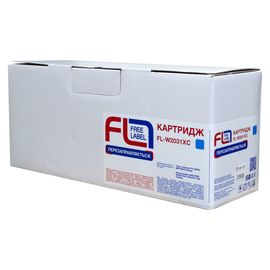 Купить Картридж совместимый HP 415X (W2031X) голубой, версия без чипа Free Label (FL-W2031XC) по лучшей цене