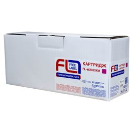 Купить Картридж совместимый HP 415X (W2033X) пурпурный, версия без чипа Free Label (FL-W2033XM) по лучшей цене