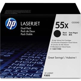 Купить Картридж тонерный HP 55XD для LJ P3015 2x12500 копий Black (CE255XD) двойная упаковка по лучшей цене
