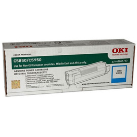 Купить Картридж тонерный OKI для C5850/C5950 6000 копий Cyan (43865743) по лучшей цене