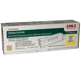 Купить Картридж тонерный OKI для C5850/C5950 6000 копий Yellow (43865741) по лучшей цене