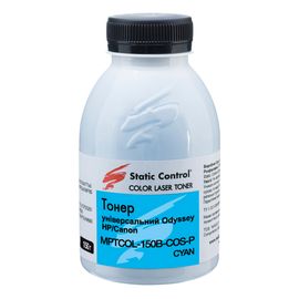 Купить тонер универсальный Odyssey HP/Canon 150г cyan (фасованный) Static Control по лучшей цене