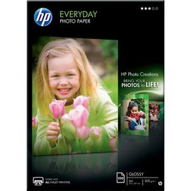 Купить Фотобумага HP Everyday Semi-Glossy Photo Paper полуглянцевая 200г/м кв, A4, 100л (Q2510A) по лучшей цене