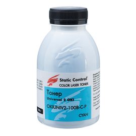 Купить тонер универсальный OKI 2 (Glossy) 100г cyan (фасованный) Static Control по лучшей цене