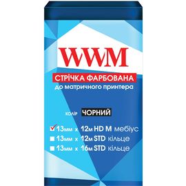 Купить Лента WWM 13мм х 12м (12,7мм x 12м) HD левый Black (R13.12HM) по лучшей цене