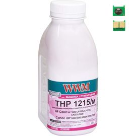 Купить Тонер+чип WWM для HP CLJ CP1215/CP1515/CM1312 ( тонер WWM, чип WWM) бутль 40г Magenta (TC1215M) по лучшей цене