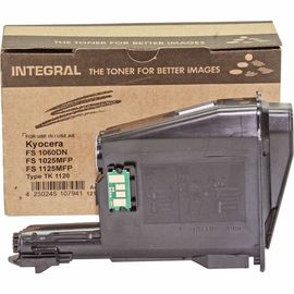 Купить Туба с тонером Integral для Kyocera-Mita FS-1060/1025/1125 аналог TK-1120 Black (12100121C) с чипом по лучшей цене