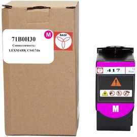 Купить Картридж тонерный BASF для Lexmark CS417dn аналог 71B0H30 Magenta (BASF-KT-71B0H30) по лучшей цене