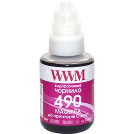 Купить Чернила WWM GI-490 для Canon G1400/G2400/G3400 140г Magenta (C490M) по лучшей цене