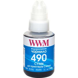 Купить Чернила WWM GI-490 для Canon G1400/G2400/G3400 140г Cyan (C490C) по лучшей цене