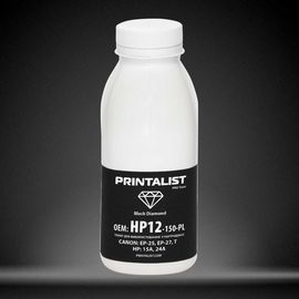 Купить Тонер PRINTALIST для HP LJ 1200/1220 бутль 150г Black (HP12-150-PL) по лучшей цене