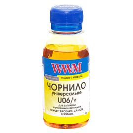Купить Чернила WWM для Canon/HP/Lexmark 100г Yellow Водорастворимые (U06/Y-2) универсальные по лучшей цене