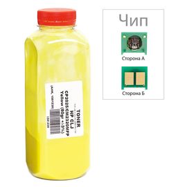 Купить Тонер+чип АНК для HP CLJ CP2025/CM2320 ( тонер АНК, чип АНК) бутль 80г Yellow (1501231) по лучшей цене