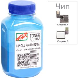 Купить Тонер+чип АНК для HP CLJ Pro M452/477 ( тонер АНК, чип АНК) бутль 100г Cyan (1505171) по лучшей цене