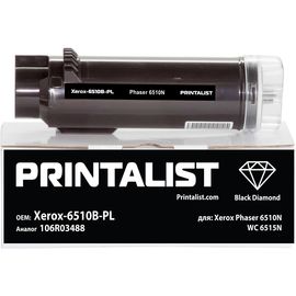 Купить Туба с тонером PRINTALIST для Xerox Phaser 6510N, WC 6515N аналог 106R03488 Black (Xerox-6510B-PL) по лучшей цене