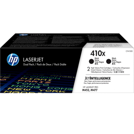 Купить Картридж тонерный HP 410X для LJ Pro M452dn/M452nw/M477fdn 2x2300 копий Black (CF410XD) Двойная упаковка по лучшей цене