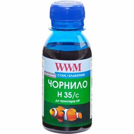 Купить Чернила WWM для HP №22/134/121 100г Cyan Водорастворимые (H35/C-2) для СНПЧ по лучшей цене