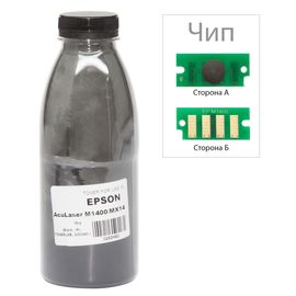 Купить Тонер+чип АНК для Epson M1400/MX14 ( тонер АНК, чип АНК) бутль 30г Black (3202496) по лучшей цене
